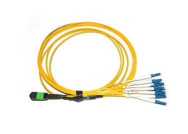 Porcellana Norma a fibra ottica di Telcordia dei centri del cavo di toppa dello Mtp-Sc di Mpo di sblocco giallo 8 fornitore
