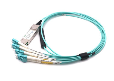 Porcellana 10.3G/CH Qsfp+ dirigono il cavo dell'attaccatura verso la fibra 100m di Aoc Om3 dello sblocco del connettore 8lc fornitore